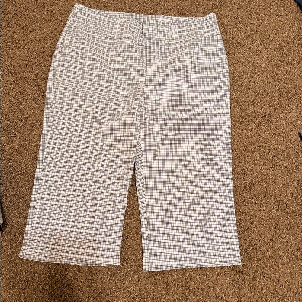 Soho Apparel Black and White Plaid Trousers